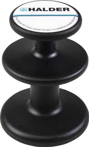Halder Magneethouder | d. 65 mm zwart | 1 stuk - 3688.003 3688.003