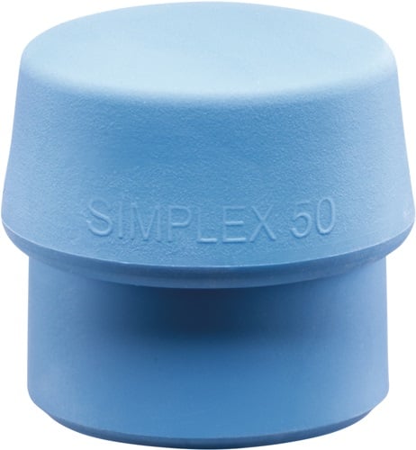 Halder Kunststofhamerkop | kop d. 80 mm | TPE-soft blauw zacht | 1 stuk - 3201.080 3201.080