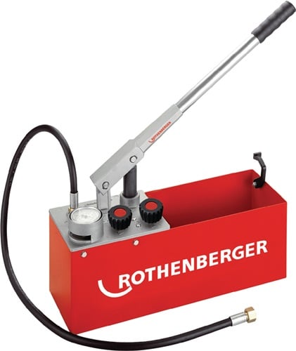 Rothenberger Testpomp | 0-60 bar R 1/2 inch | zuigvolume per hefslag ca. 45 ml | 1 stuk - 60200 - 60200