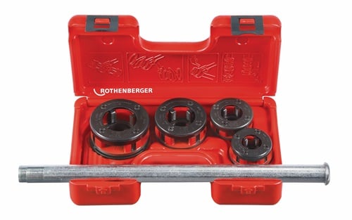 Rothenberger Schroefdraadsnijijzerset | 1/2, 3/4, 1, 1 1/4 inch | 1 stuk - 070781X 070781X