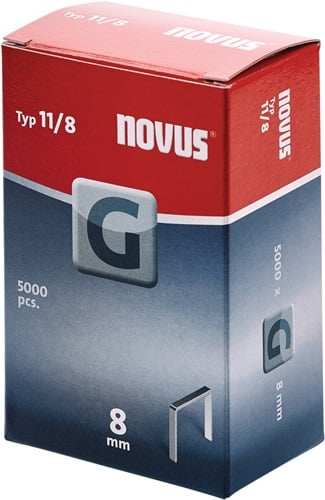 Novus Vlakdraad nieten G 11/8mm | | 5000 stuks - 042-0528 042-0528