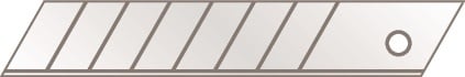 Martor Afbreeklemmet | L109,6xB17,8xS0,5mm | 7 normbreukplaatsen / transparante verpakking | 10 stuks - 77.60 77.60