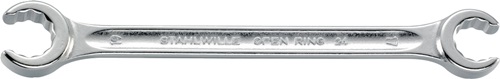 Stahlwille Dubbele ringsleutel | 24 x 27 mm 270 mm | met dubbel 6-kant | 1 stuk - 41082427 41082427