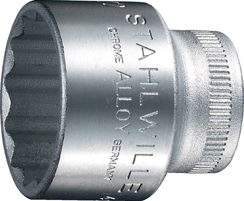 Stahlwille Dopsleutelbit | 3/8 inch 12-kant | sleutelwijdte 24 mm | lengte 35 mm | 1 stuk - 02010024 02010024
