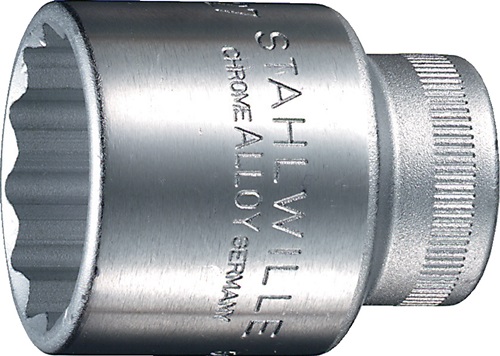 Stahlwille Dopsleutelbit | 1/2 inch 12-kant | sleutelwijdte 30 mm | lengte 45 mm | 1 stuk - 03010030 03010030