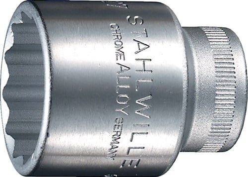 Stahlwille Dopsleutelbit | 1/2 inch 12-kant | sleutelwijdte 32 mm | lengte 47 mm | 1 stuk - 03010032 03010032