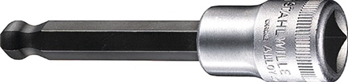 Stahlwille Dopsleutelbit | 1/2 inch binnen-6-kant | sleutelwijdte 5 mm | lengte 100 mm | 1 stuk - 03280005 03280005