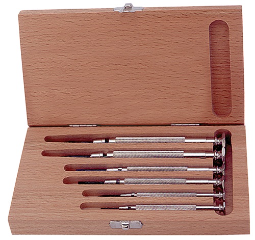 Kukko Set precisieschroevendraaiers | 6 delig | sleuf | 1 stuk - 250-560 250-560
