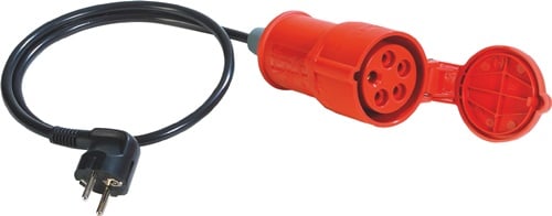 Benning Meetadapter | voor 3-fase verbruikers passief | 16 A CEE-veiligheidscontactstekker | Meting van Rpe/Riso/Iea | 1 stuk - 044122 044122