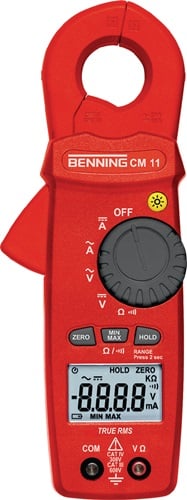 Benning Stroomtangmultimeter | 0,1 mA-20 A AC, 0,1 mA-10 A DC | CAT IV 300 V | 1 stuk - 044067 044067