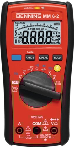 Benning Multimeter | 0,000 V-1.000 V AC/DC | TRUE RMS | 1 stuk - 044087 044087