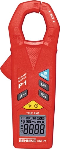 Benning Stroomtangmultimeter | 0,01 A-400 A AC | CAT III 600 V | met batterijen/meetleidingen/tas | 1 stuk - 044678 044678