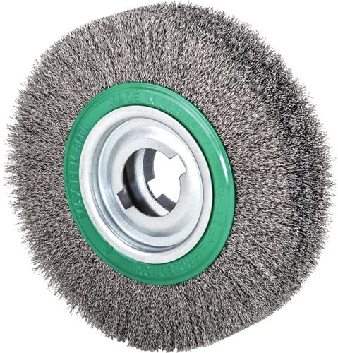 Lessmann Ronde borstel | d. 250 mm draaddikte 0,35 mm | RVS 60 mm | 3600 min-¹ | 1 stuk - 377089 377089