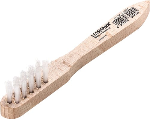 Lessmann Bougieborstel | lengte 150 mm | 0,3 mm nylon PA glad | 3-rijig | 1 stuk - 125251 125251