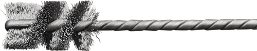 Lessmann Straalborstel | d. 8 mm schacht 3,2 mm | draaddikte 0,12 mm staal | 25 mm | 1 stuk - 56422080 56422080
