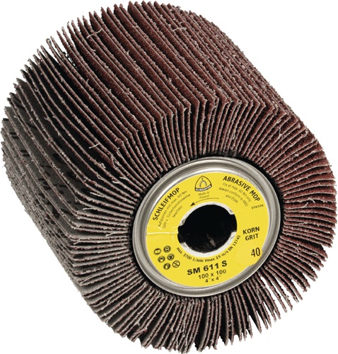 Klingspor Satineerwals | 80 bruin | d.100xB100mm | 19 mm | 1 stuk - 7326 7326