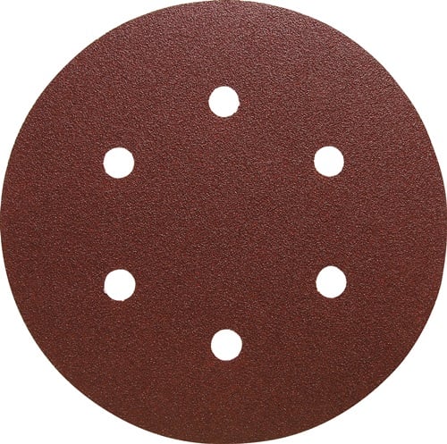 Klingspor Schuurpad met klitbevestiging | GLS 3 150 mm korreling 180 | voor hout / metaal korund | Gatenaantal 6 | 50 stuks - 87528 87528