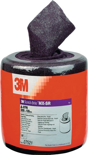 3M Schuurlinnen rol | lengte 6 m | breedte 100 mm | very fine | paars | 1 stuk - 7100182456 7100182456