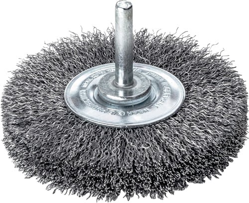 Lessmann Ronde borstel | d. 40 mm schacht 6 mm draaddikte 0,2 mm | staal 9 mm 18.000 omw/min | Max. toerental 18000 min-¹ | 1 stuk - 414142 414142