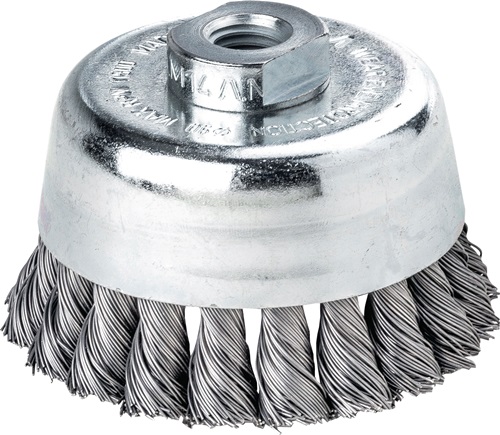 Lessmann Potborstel | schroefdraad d. 80 mm draaddikte 0,5 mm | staal | 9.000 omw/min | 1 stuk - 484217 484217