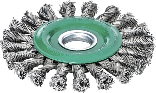 Lessmann Ronde borstel | gat d. 125 mm draaddikte 0,5 mm | RVS 14 mm | 12.500 omw/min | 1 stuk - 473811 473811