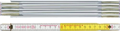 BMI Duimstok | lengte 2 m | breedte 16 mm | EG III | beukenhout wit-geel | 1 stuk - 982980200 - 982980200