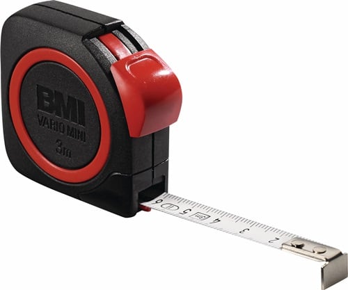 BMI Rolbandmaat | lengte 3 m | breedte 10 mm | EG II ABS automatic | 1 stuk - 411341120/10 411341120/10