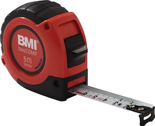 BMI Rolbandmaat | lengte 3 m | breedte 16 mm | EG II ABS met magneet SB | 1 stuk - 472341021M 472341