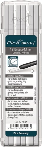 Pica Vullingen-set | 12x wit | universeel 12 stiften/set | 1 stuk - 6032 6032