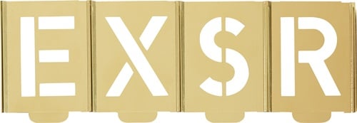 Kukko Schrijfsjablonen-set | letters A-Z | letterhoogte 300 mm | speciaal plaatstaal | 1 stuk - 327-300-B 327-300-B