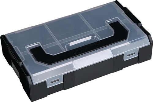 L-BOXX Assortimentskist | B258,5xDxH64 mm | 6 vakken | transparant zwart/antraciet | 1 stuk - 6100000324