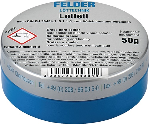 Felder Soldeervet | 100 g | voor zachtsolderen | 5 stuks - 243100501 - 243100501
