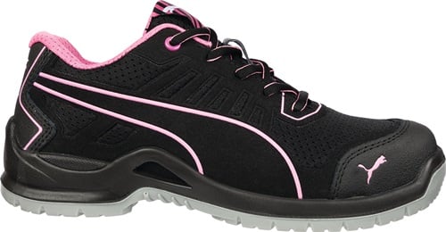 Puma Dames-veiligheidsschoen | maat 36 zwart/roze | S1P SRC ESD EN ISO 20345 | microvezel/mesh | 1 stuk - 64.411.0-36 64.411.0-36