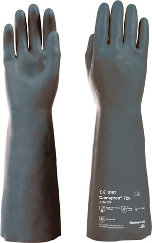 Honeywell Chemicaliënhandschoen | maat 9 zwart | EN388/EN374-1 | PSA-categorie III | 10 paar - 072609141E 072609141E