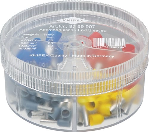 Knipex Assortimentsbox | 100-delig 4,0-16,00 mm² kunststof box | 1 stuk - 97 99 907 - 97 99 907