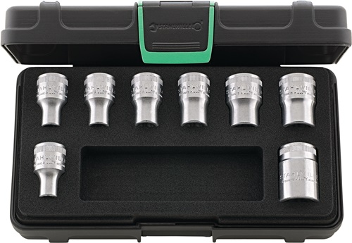 Stahlwille Dopsleutelset | 8-delig | 1/2 inch | voor buiten-TORX®-schroeven | 1 stuk - 96033704 96033704