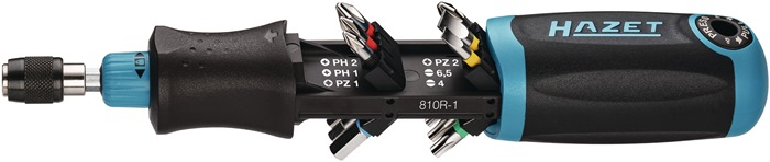 Hazet Magazijnschroevendraaier | 810R-3 | 13 stuks | PH / PZD / inbussleutel / TX - 8000791525