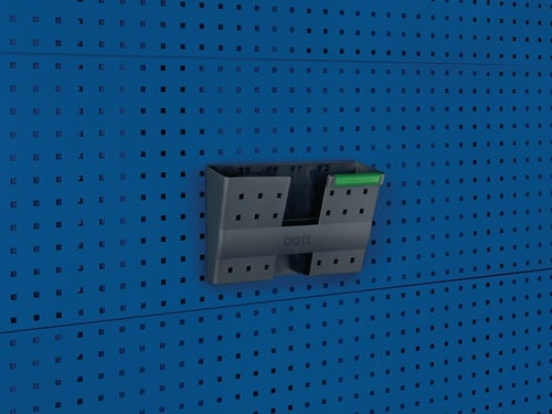 Bott Documentenhouder | DIN A4 dwars kunststof | B340xD100xH213 mm | geschikt voor geperforeerde platen | 5 stuks in zak - 14014029.19 14014029.19