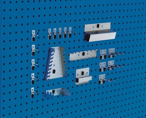 Bott Gereedschaphouder-assortiment | BxH mm | 10 haken/5 div.houders/5 gereedsch.klem. | 1 stuk - 14031412 14031412