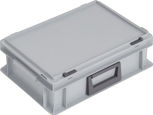 Lockweiler Kunststof koffer | L400xB300xH133 mm PP 1 greep | schuifsluiting grijs 10 l | 1 stuk - PC10-139. 210.110. 118 PC10-139. 210.110. 118