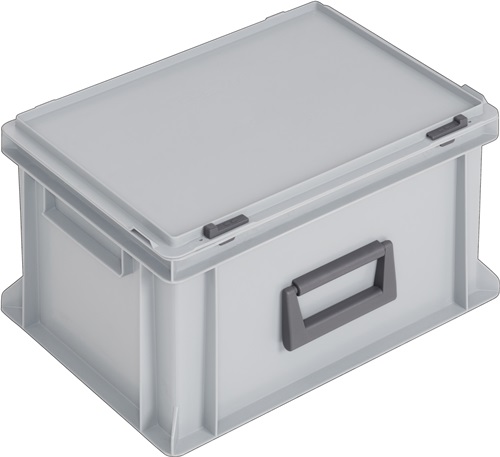 Lockweiler Kunststof koffer | L400xB300xH233 mm PP 1 greep | schuifsluiting grijs 20 l | 1 stuk - PC20-139. 220.110. 118 PC20-139. 220.110. 118