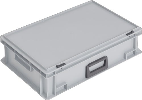 Lockweiler Kunststof koffer | L600xB400xH163 mm PP 1 greep | schuifsluiting grijs 33 l | 1 stuk - PC33-139. 233.110. 118 PC33-139. 233.110. 118