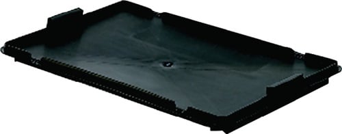 LA-KA-PE Deksel | L600xB400mm zwart | PP | passend voor draaistapelbak | 1 stuk - LB60/40D LB60/40D
