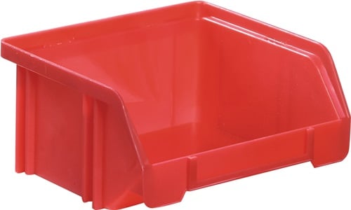 LA-KA-PE Magazijnbak | L85/65xB105xH45 mm | PS rood | 50 stuks - LK5 ROT LK5 ROT