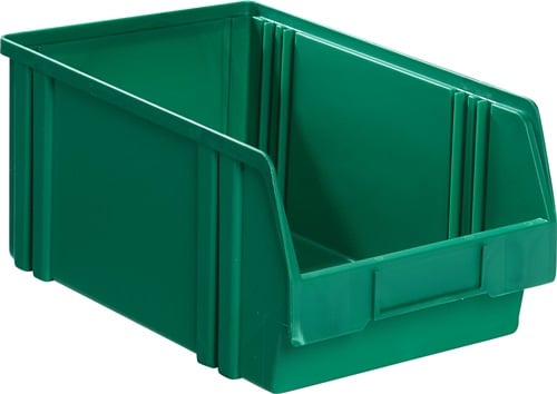 LA-KA-PE Magazijnbak | L290/266xB140xH130 mm | PS groen | 25 stuks - LK3A GRÜN LK3A GRÜN
