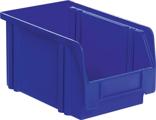 LA-KA-PE Magazijnbak | L230/200xB140xH130 mm | PS blauw | 25 stuks - LK3 BLAU LK3 BLAU