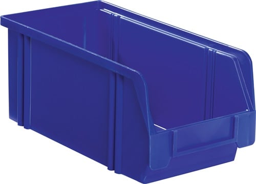 LA-KA-PE Magazijnbak | L350/300xB200xH200 mm | PS blauw | 10 stuks - LK2A BLAU LK2A BLAU