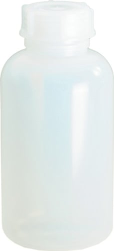 Hunersdorff Fles met wijde hals | totale hoogte 247 mm totaal d. 120 mm | polyethyleen (LDPE) natuurlijke kleuren | vulopening d. 50 mm | inhoud 2.000
