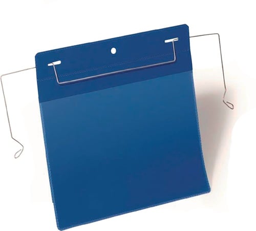Durable Documentenzak | B210xH148 mm DIN A5 dwars | met flexibele draadbeugel | donkerblauw | pak a 50 stuks - 175207 175207