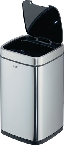 Durable Afvalbak | 12 l H430 mm | RVS/kunststof metallic zilver | 1 stuk - 342123 342123